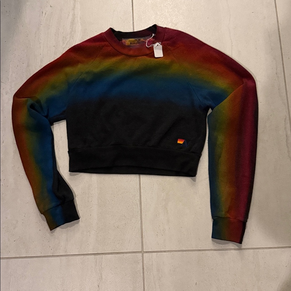 Aviator Nation Artist Collection Crop Sweatshirt